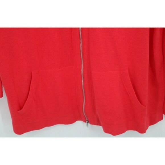 CAbi Women's Beachcomber Lightweight Zipper Hoodie Red 5137 Size Small - Picture 4 of 8